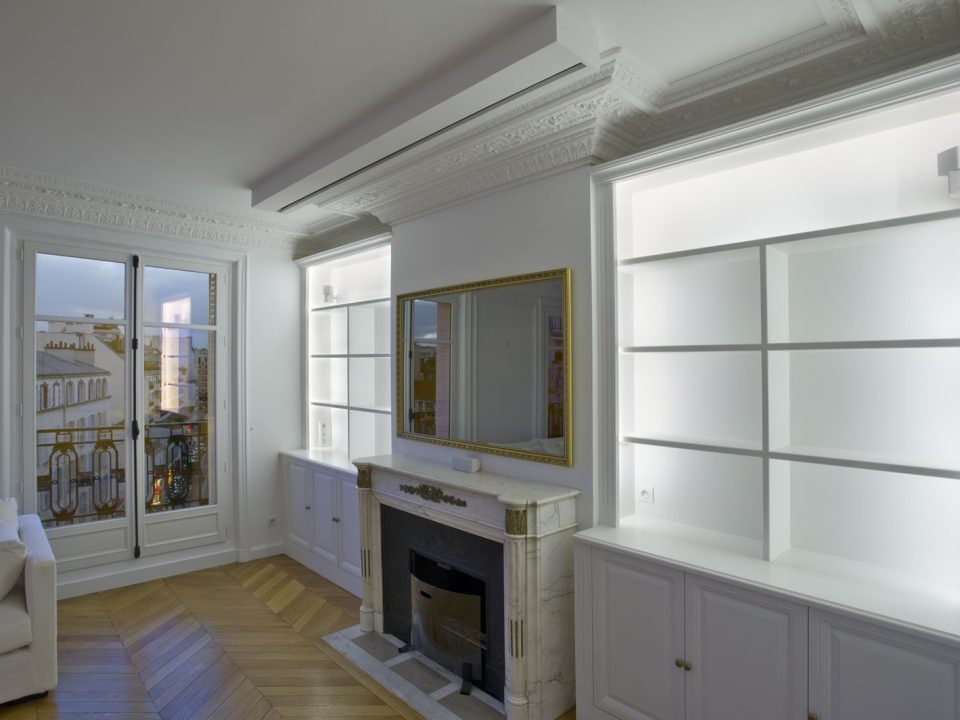 travaux d'aménagement salon parisien